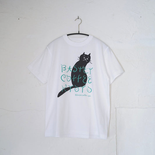 半袖ネコTシャツ(白:オチョ)