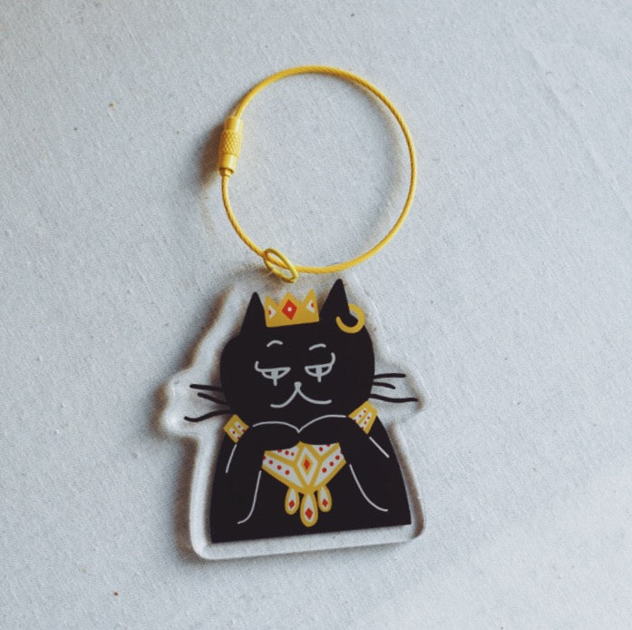 ネコのアクリルキーホルダー