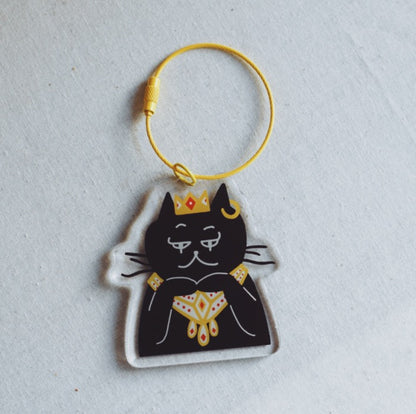 ネコのアクリルキーホルダー