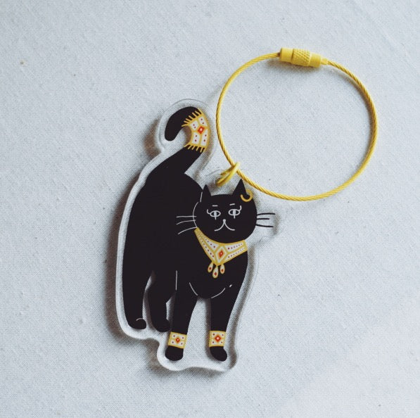 ネコのアクリルキーホルダー