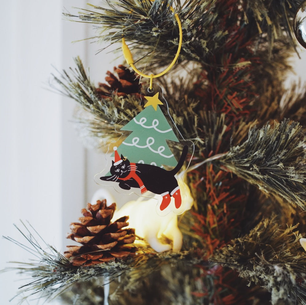 ネコのアクリルキーホルダー